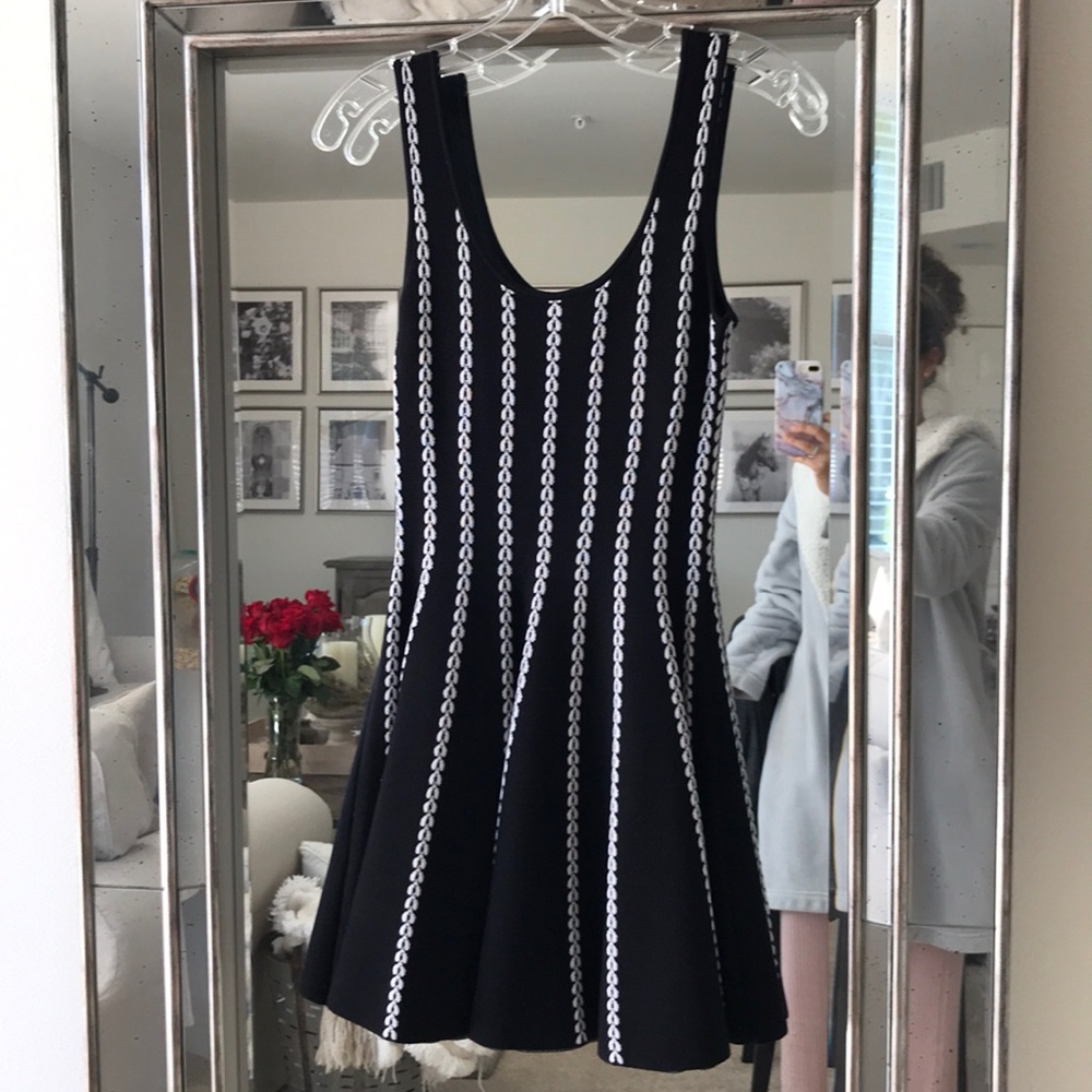 Black and white Bebe dress